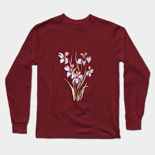 orchids with watercolor 7 Long Sleeve T-Shirt